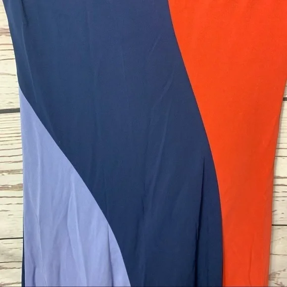Tory Burch Walden Asymmetrical Color Block Dress